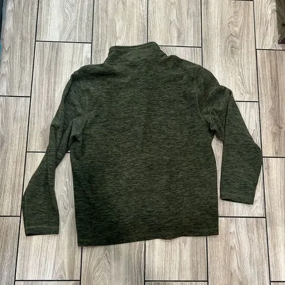 Eddie Bauer Mens Sweater Large Pullover Sweater Pockets Zip Pocket Green - Picture 3 of 9